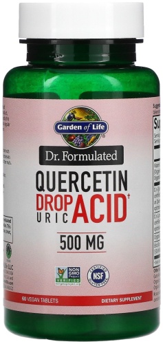Garden of Life БАД Quercetin Drop Uric Acid 500 мг 60 таблеток
