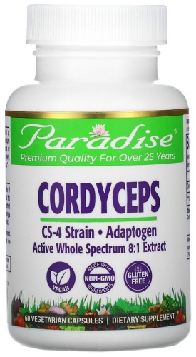 Paradise Herbs БАД Cordyceps CS-4 Strain 60 капсул