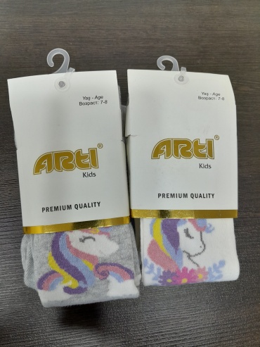 Колготки классические Artl kids серый, белый