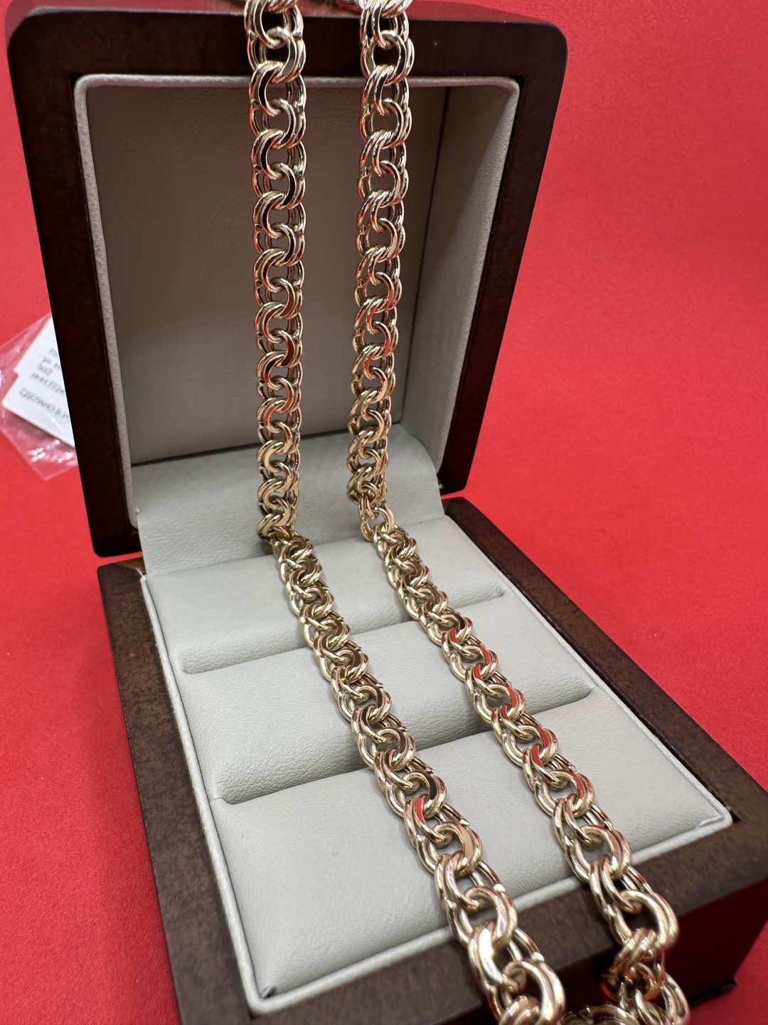Золото России Alone Jewelry длина 65 см, вес 19.42 г золото, плетение бисмарк