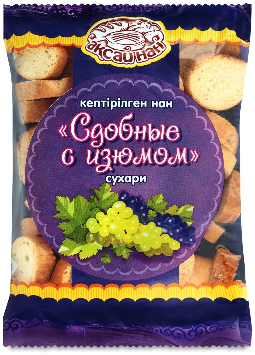 Аксай Нан сухари сдобные с изюмом 200 г