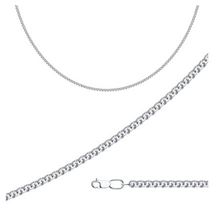 SOKOLOV CHA-SO-925-9671-55 длина 55 см, вес 7.29 г серебро, плетение бисмарк