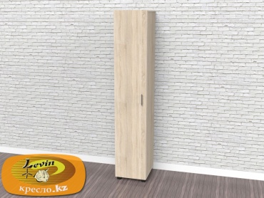 Распашной шкаф Кресло.kz Eco 9 1Д, 40x212х45 см, светло-коричневый