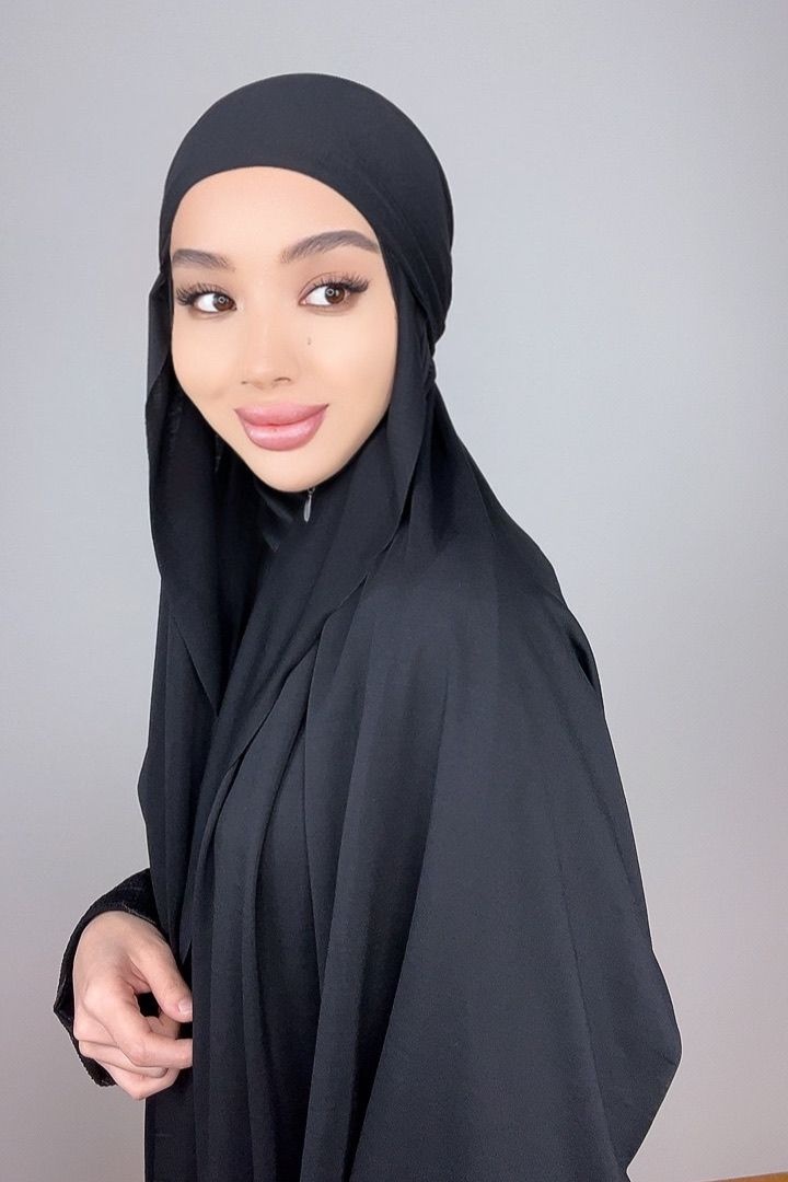 Хиджаб Muslima style размер универсальный, черный