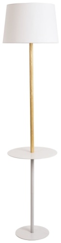 Напольная лампа Arte Lamp CONNOR A2102PN-1WH E27, 60 Вт, металл