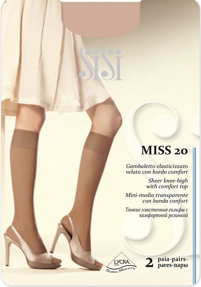 Гольфы SISI Sisi Miss 20 гольфы (2) черный one size
