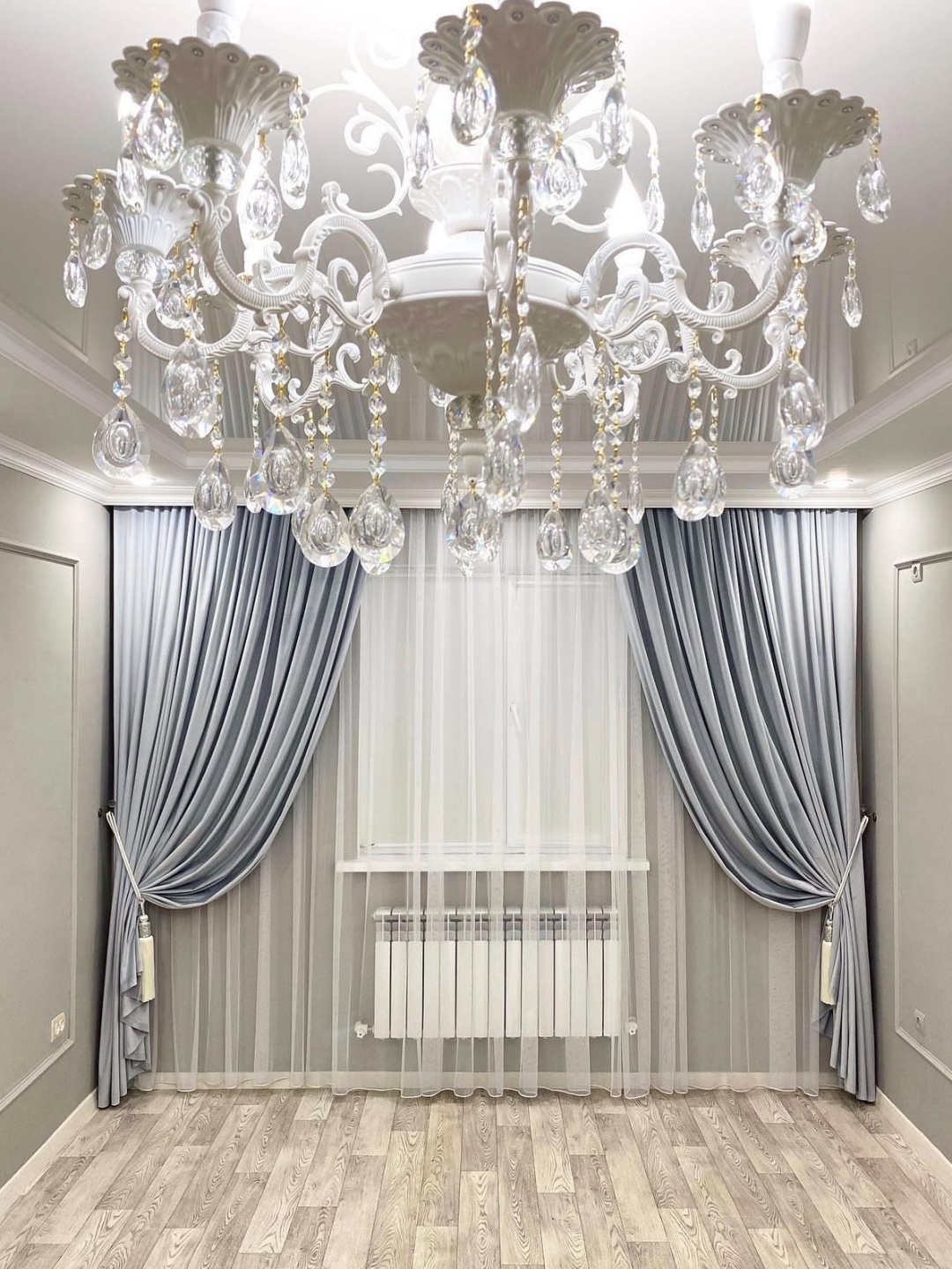 Комплект LUXOR Textile 300x290 см 2 шт, бамбук, блэкаут, серебристый, светло - серый