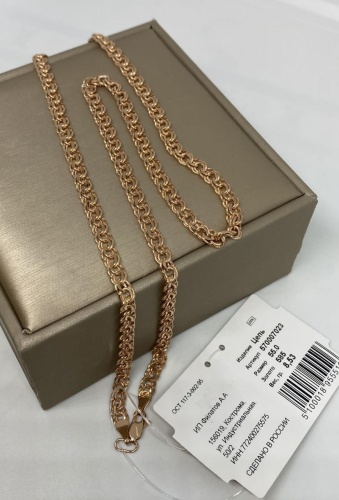Abdel Gold 464646 длина 55 см, вес 8.53 г золото, плетение бисмарк