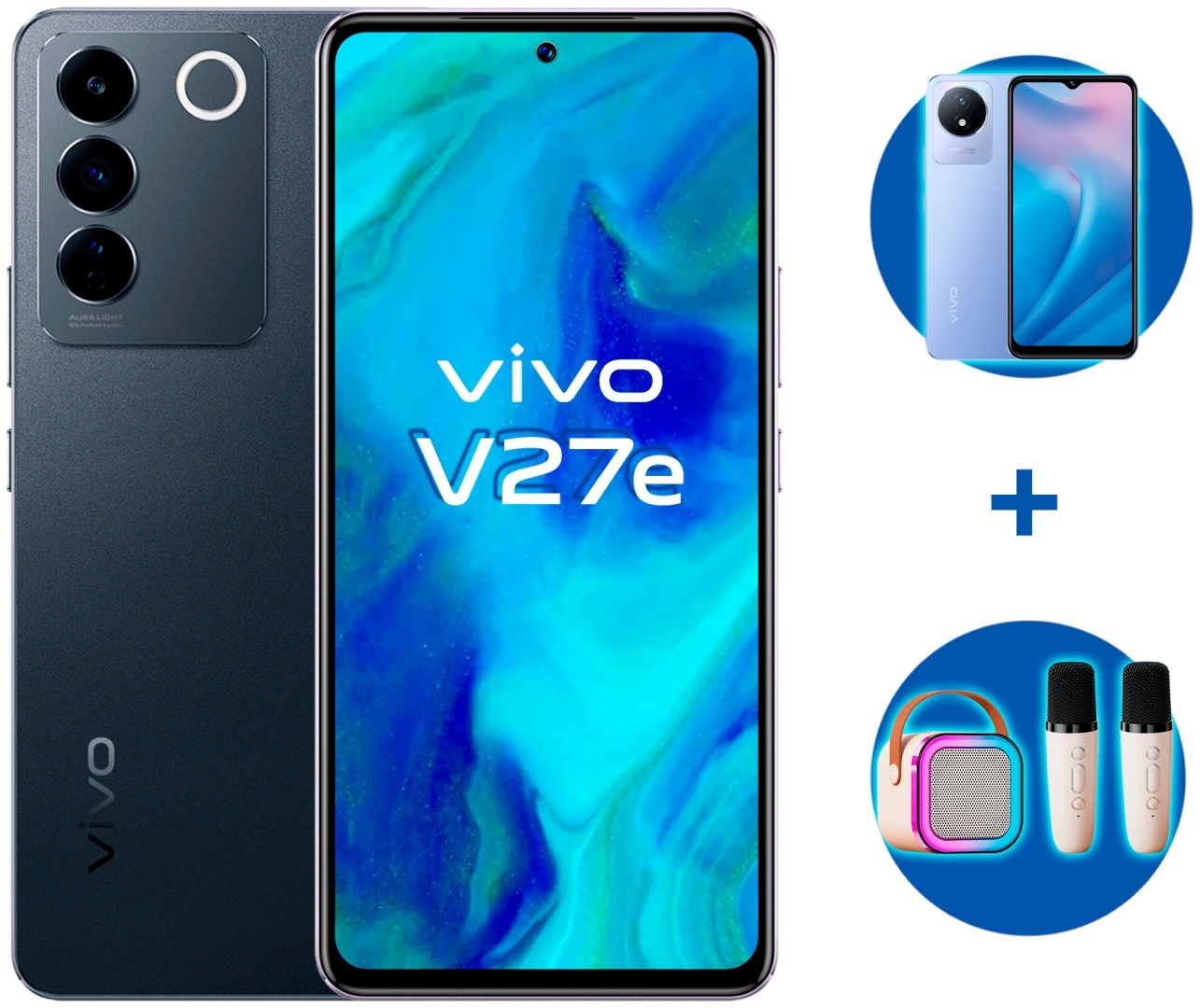 Купить Смартфон Vivo V27e 8 ГБ/128 ГБ черный + подарок в Алматы ...