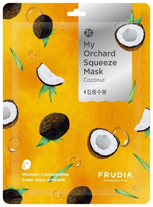 Маска для лица FRUDIA тканевая My Orchard Squeeze Mask Coconut 1 шт