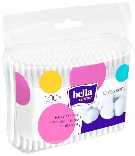 Купить Bella ватные палочки Cotton 200 шт в Алматы – Магазин на Kaspi.kz