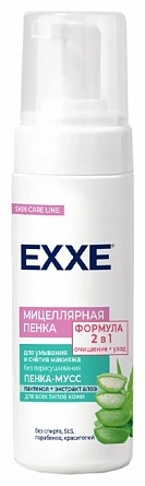 EXXE пантенол и эктракт алоэ мицеллярная пенка 150 мл
