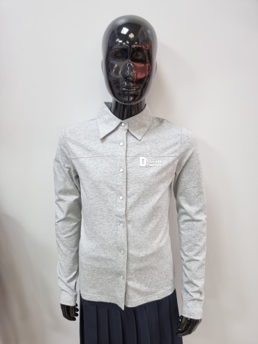 Школьная блузка Kevin Young серый