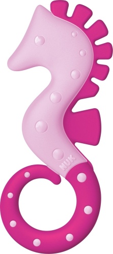 Прорезыватель NUK 10256454 Морской конек, 3m+, 1 шт, розовый