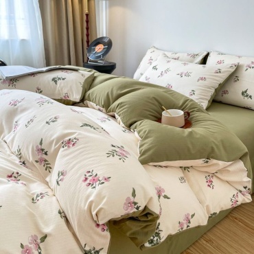 Комплект IRINA HOME Zephyra 2-спальный хлопок, муслин, 2 наволочки: 50x70 см