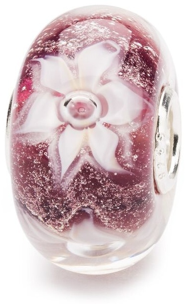 Шарм Trollbeads TGLBE-20125 вес 1.95 г серебро, муранское стекло