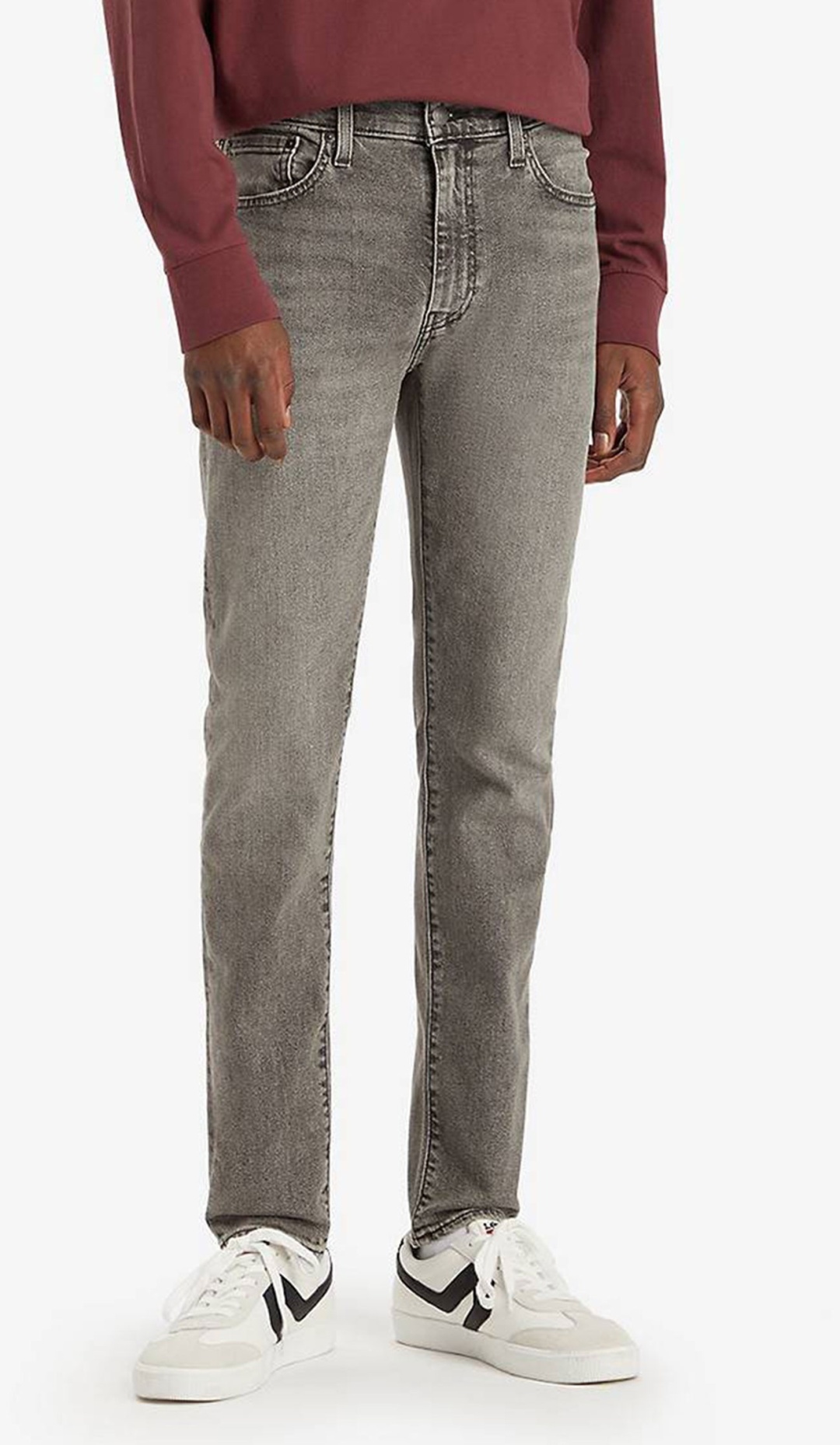 Джинсы прямые Levis серый