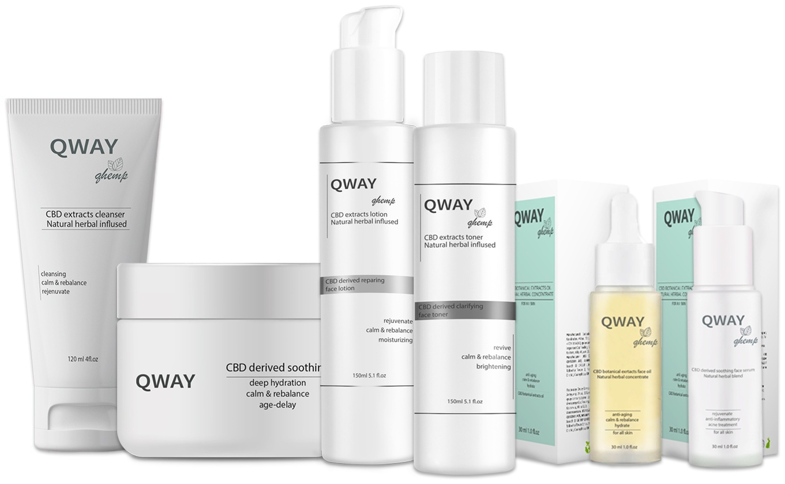 QWay Skin Care набор по уходу за лицом для женщин