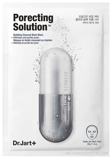 Маска для лица Dr. Jart тканевая porecting solution bubbling charcoal sheet mask 1 шт