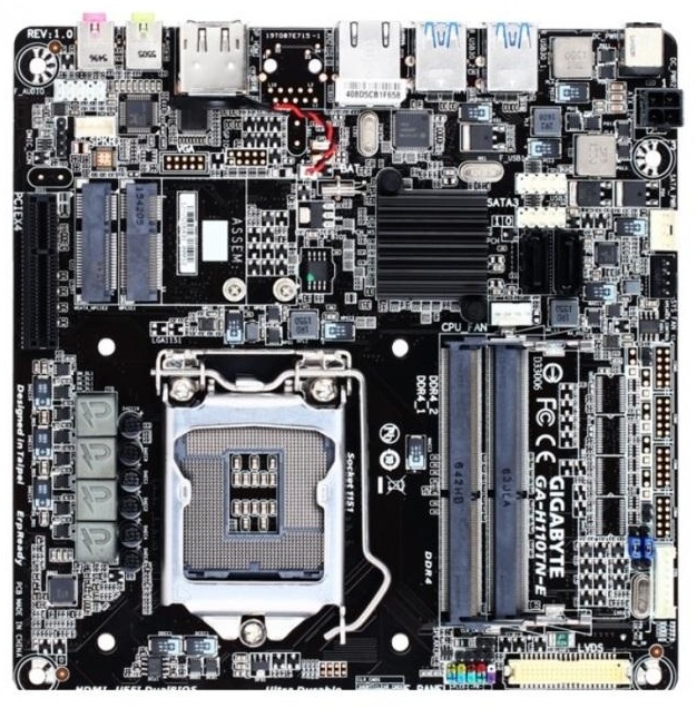 Материнская плата GIGABYTE GA-H110TN-E H110