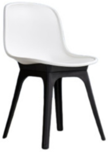 Стул Aliwood Этро, 78x45x45 см, черный, белый 1 шт.