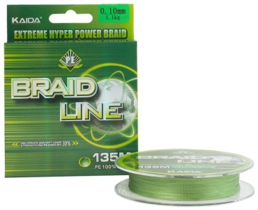 Леска Kaida плетеная BRAID LINE KAIDA-0.22 0.22 мм зеленый