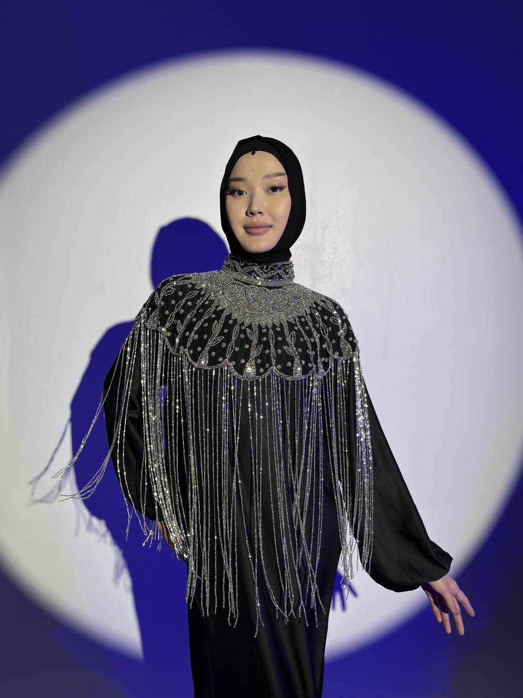 Накидка Abaya by Karim L серебристый
