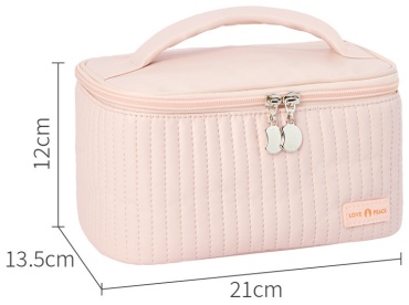 Love Peace косметичка искусственная кожа розовый 12X21 см