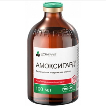 NITA-FARM Амоксигард антибиотик инъекции 100 мл