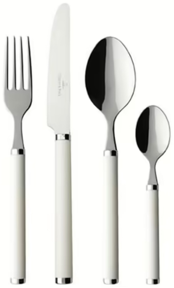 Набор столовых приборов Villeroy&Boch 24 шт, белый Play white pearl