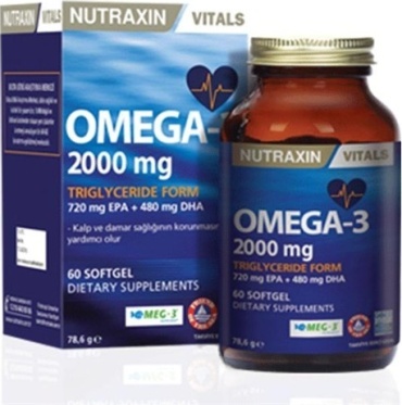 NUTRAXIN омега жирные кислоты Omega 3 2000 мг 60 капсул