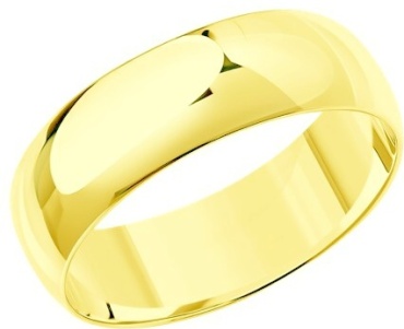 Lucente WED-LU-585-0712516658-195 размер 19.5 вес 2.4 г золото, без вставок
