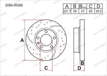 Диски Gerat передние DSK-R056