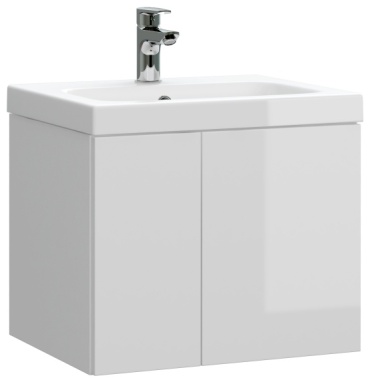 Cersanit COLOUR 50 тумба с раковиной навесная, 49.4x42.1x39.7 см, ЛДСП, МДФ, белый