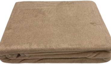 Плед LUX HOME 150х200 см, хлопок, акрил, коричневый