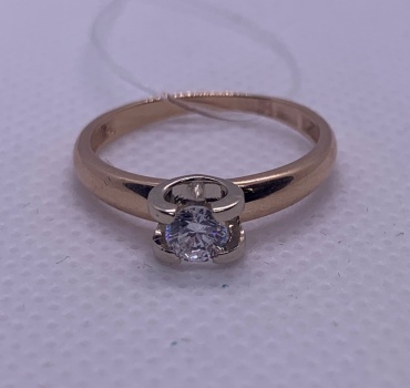 DiamonD 290223001 размер 17 вес 1.76 г золото, фианит