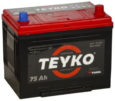 Teyko 6СТ-75 АПЗ ПР+ Asia Jis