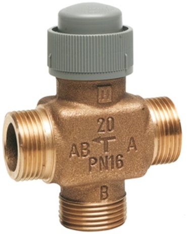 Honeywell V5833A1060 3-х ходовой линейный клапан, PN16, 3/4, Kvs 4.0, 6.5мм, 2-120 °C