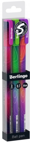 Berlingo Terrain 3 шт, 0.7 мм, цвет чернил синий