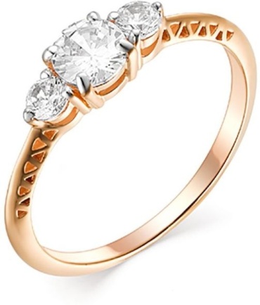 Kari jewelry b2100440 размер 17 вес 1.79 г золото, фианит