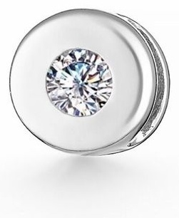 Подвеска kari jewelry 539081W0 вес 0.6 г серебро, фианит