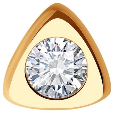 Подвеска LUXOR JEWELRY 51-130-02048-1_0,61 вес 0.61 г золото, фианит