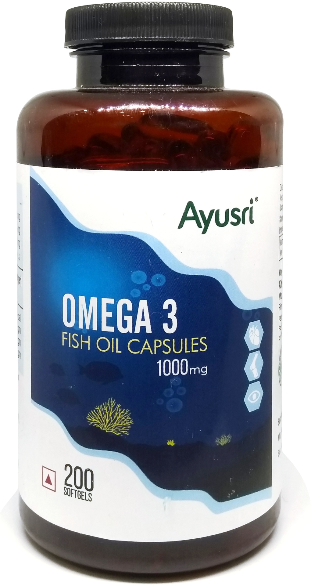 Купить AYUSRI Омега-3 1000мг, 200 кап в Алматы – Магазин на Kaspi.kz