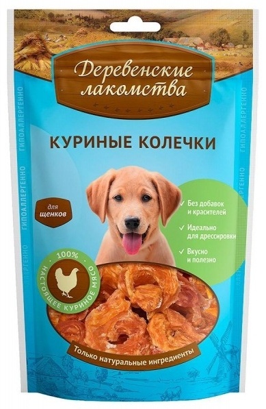 Купить Лакомство Деревенские лакомства колечки 79711274 90 г 1 шт в ...
