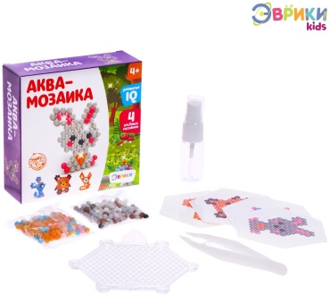 Мозаика Эврики Лесные зверята аква 100 шт