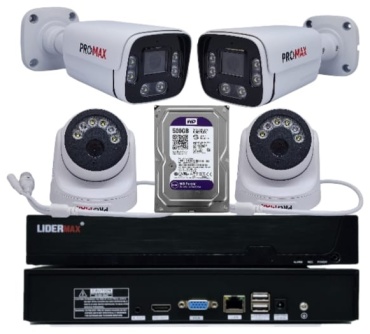 Комплект видеонаблюдения PROMAX IP PRO 8MP 57855