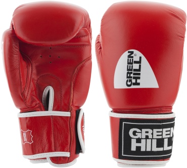 Боксерские перчатки Green Hill 10 oz красный