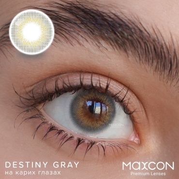Контактные линзы MAXCON Destiny Gray -4 кривизна 8.6 на три месяца 2 шт