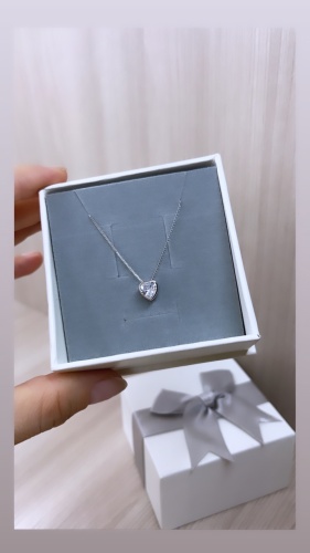 Колье Aylin silver LV122 длина 45 см вес 2 г серебро, фианит