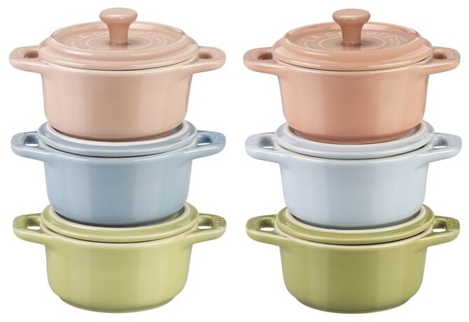 Staub кокотница France Cocotte Set Macaron, керамика